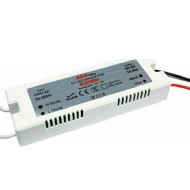 Τροφοδοτικό - led driver MINI PLASTIC 36W 230V AC στα 12VDC για ταινίες & λάμπες LED μη στεγανό IP20