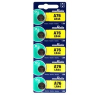 Αλκαλικές μπαταρίες MURATA LR44 MR-LR44 1.5V σε συσκευασία των πέντε τεμαχίων