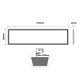 Led panel 40W 230V AC ενδιάμεσο λευκό φως 4000k 295x1195x32mm 4000lm διάρκειας 30000h