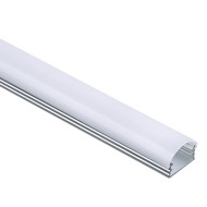 Προφίλ αλουμινίου Cruz 14.3x6.7mm επίτοιχης τοποθέτησης για λωρίδες LED με οπάλ κάλυμμα