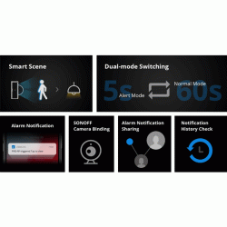 Αισθητήρας κίνησης smart SONOFF PIR3-RF 433MHz 8m 100° συμβατός με IFTTT ZigBee