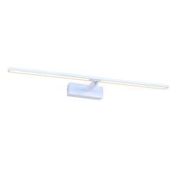 Επίτοιχο φωτιστικό μπάνιου LED PALMA 12W θερμό φως 3000k 780lm λευκό μεταλλικό 66,5x14,5x5cm IP44