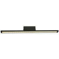 Επίτοιχο LED φωτιστικό CHLOE 16W θερμό φως 3000k 1040lm 56x7x7cm μαύρο μεταλλικό IP44