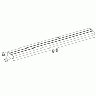 Επίτοιχο LED φωτιστικό KLARA 12W θερμό φως 3000k 780lm μαύρο αλουμινίου εξωτερικού χώρου IP44