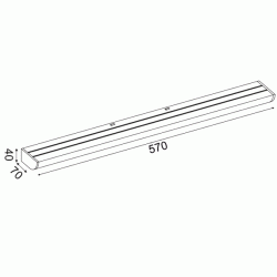 Επίτοιχο LED φωτιστικό KLARA 12W θερμό φως 3000k 780lm μαύρο αλουμινίου εξωτερικού χώρου IP44