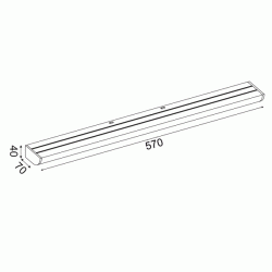 Επίτοιχο LED φωτιστικό KLARA 12W θερμό φως 3000k 780lm ασημί αλουμινίου εξωτερικού χώρου IP44