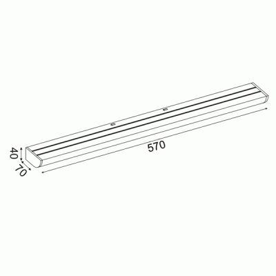 Επίτοιχο LED φωτιστικό KLARA 12W θερμό φως 3000k 780lm ασημί αλουμινίου εξωτερικού χώρου IP44