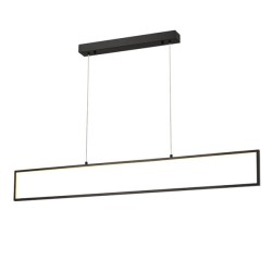 Κρεμαστό φωτιστικό LED AELIA 32W θερμό φως 3000k 2600lm μαύρο μεταλλικό 120x6xh150cm IP20 Κρεμαστό φωτιστικό LED AELIA 32W θερμό φως 3000k 2600lm μαύρο μεταλλικό 120x6xh150cm IP20