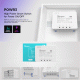 Smart διακόπτης παρακολούθησης ισχύος SONOFF POWR3 WiFi 25A λευκός με προστασία από υπερφόρτωση