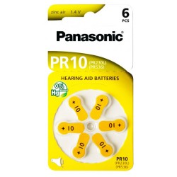 Μπαταρίες ακουστικών βαρηκοΐας PANASONIC PR10 mercury free 1.4V σε συσκευασία 6 τεμαχίων Μπαταρίες ακουστικών βαρηκοΐας PANASONIC PR10 mercury free 1.4V σε συσκευασία 6 τεμαχίων