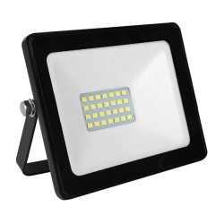 Προβολέας led μαύρος 20W 12-24V DC smd 6000K ψυχρό λευκό φως 1760lm στεγανός IP66