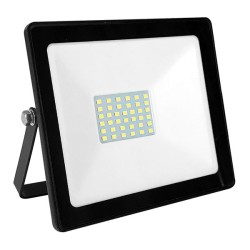 Προβολέας led μαύρος 30W 230V smd 6000K ψυχρό λευκό φως 2650lm στεγανός IP66