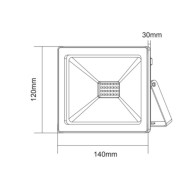 Προβολέας LED SMD FLOOD LUMINAIRE μαύρος 30W 230V smd πράσινο φως στεγανός IP66