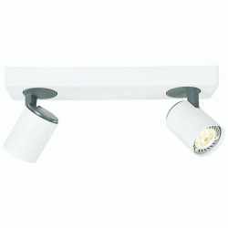 Επίτοιχο φωτιστικό DISCO 2xGU10 32x7x12cm λευκό αλουμινίου