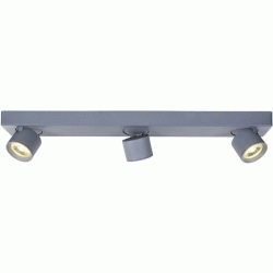 Φωτιστικό οροφής LED COB PLUTO 15W θερμό φως 3000k 1200lm δέσμης 80° 54x7xh10cm γκρι αλουμινίου