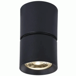 Φωτιστικό οροφής PLUTO LED COB 5W θερμό φως 3000k 400lm δέσμης 80° μαύρο αλουμινίου D5,6xh10cm