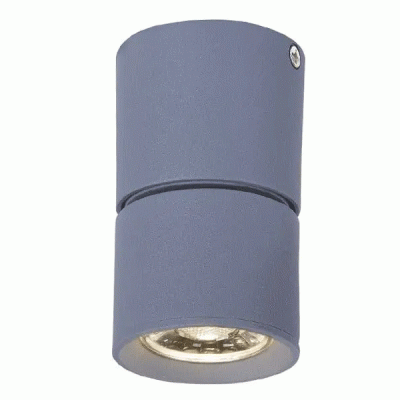 Φωτιστικό οροφής PLUTO LED COB 5W θερμό φως 3000k 400lm δέσμης 80° γκρι αλουμινίου D5,6xh10cm