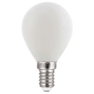 Λάμπα Led Filament Frosty σφαιρική E14 6W 230V AC θερμό φως 2700k 540lm ντιμαριζόμενη