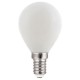 Λάμπα Led Filament Frosty σφαιρική E14 6W 230V AC θερμό φως 2700k 540lm ντιμαριζόμενη