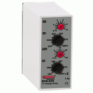 Μονοφασικός επιτηρητής τάσης RINGEL RV8-825 με άνω & κάτω όριο ρύθμισης, χρόνο πτώσης & επαναφοράς