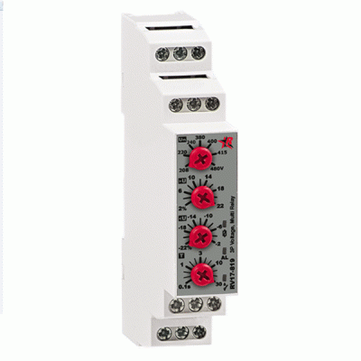 Τριφασικός επιτηρητής τάσης RINGEL RV17-819 με άνω & κάτω όριο ρύθμισης & επιλογή ονομαστικής τάσης Τριφασικός επιτηρητής τάσης RINGEL RV17-819 με άνω & κάτω όριο ρύθμισης & επιλογή ονομαστικής τάσης