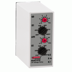 Τριφασικός επιτηρητής τάσης RV8-419 11Pin με άνω & κάτω όριο ρύθμισης χρόνο πτώσης & επαναφοράς