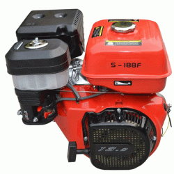 Κινητήρας βενζίνης ΒΑΧ S-188F 389cc 13HP σφήνα με 6.5 Lit δοχείο καυσίμου και αισθητήρα λαδιού