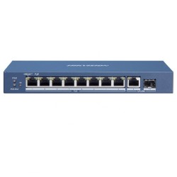 Ethernet Switch 10 θυρών 1000Mbps 8xPoE - 1xUPLINK & 1xSFP 58W max HIKVISION DS-3E0510P-E/M