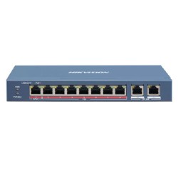 Ethernet Switch 10 θυρών 8x100Mbps PoE & 2x1000Mbps UPLINK 60W max HIKVISION DS-3E0310P-E/M