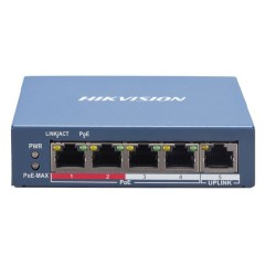 Smart Managed Ethernet Gibabit 5 θυρών 4xPoE 60W & 1xUPLINK HIKVISION DS-3E1105P-EI