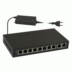 PoE Ethernet Switch PULSAR S108-90W 10x ports 10/100Mb/s