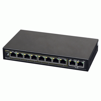 PoE Ethernet Switch PULSAR S108-90W 10x ports 10/100Mb/s