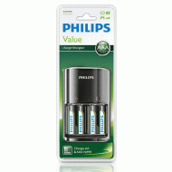 Φορτιστής μπαταριών AA & AΑΑ NiMH PHILIPS SCB1450NB με 4x AAA