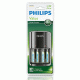 Φορτιστής μπαταριών AA & AΑΑ NiMH PHILIPS SCB1450NB με 4x AAA