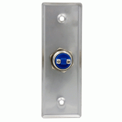 Χωνευτό μπουτόν SECUKEY SCK-CBUTTON1 3Α ασημί από ανοξείδωτο ατσάλι