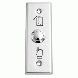 Χωνευτό μπουτόν SECUKEY SCK-CBUTTON1 3Α ασημί από ανοξείδωτο ατσάλι
