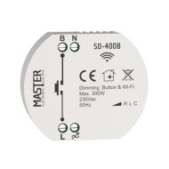Ρυθμιστής φωτισμού κυτίου 1 channel Wi-Fi 300W 230 VAC Smart Home Master SD-400B