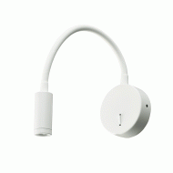 Επίτοιχο LED φωτιστικό ALIS 3W θερμό φως 3200k 190lm λευκό μεταλλικό D8x36cm