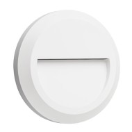 LED SLIM επίτοιχο φωτιστικό λευκό πλαστικό 1.5W 230V AC θερμό φως 3000k 100lm στεγανό IP65