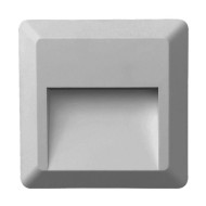 Επίτοιχο LED φωτιστικό SLIM γκρι 1.5W 230V AC θερμό φως 3000k 100lm 25000h στεγανό IP65 Επίτοιχο LED φωτιστικό SLIM γκρι 1.5W 230V AC θερμό φως 3000k 100lm 25000h στεγανό IP65