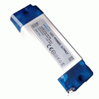 Τροφοδοτικό - led driver πλαστικό 36W 1,5A 230VAC σε 24VDC IP20 για ταινίες & λάμπες LED
