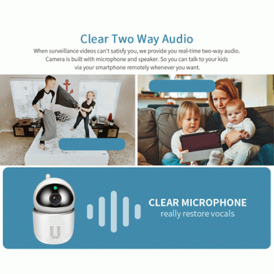 Κάμερα SECTEC WiFi IP ST-891-2MTY Tuya 2MP 1080p με Smart track λειτουργία ανίχνευσης κίνησης