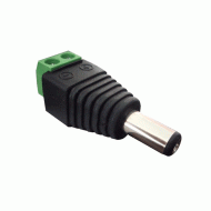 Βύσμα τροφοδοσίας DC αρσενικό ST-DC05 5.5 x 2.1mm σε κλέμα για χρήση με κάμερες & Video Balun σε συσκευασία 5 τμχ 