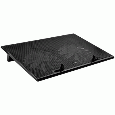 Ανεμιστήρας για laptop έως και 17.3" με μεταλλικό πλέγμα αντιολισθητικά πέλματα και μπλε LED φωτισμό