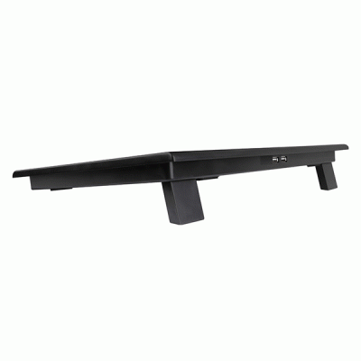Ανεμιστήρας για laptop έως και 17.3" με μεταλλικό πλέγμα αντιολισθητικά πέλματα και μπλε LED φωτισμό