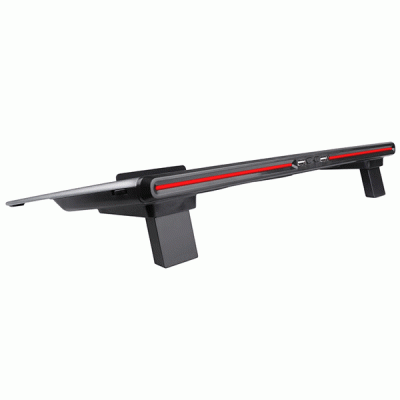 Notebook Cooler RGB για αποτελεσματική ψύξη σε laptop έως και 17.3" από αλουμινένια επιφάνεια