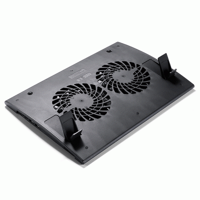 Notebook cooler Wind Pal FS για laptop έως και 17.3" με 2 ανεμιστήρες και μεταλλικό πλέγμα