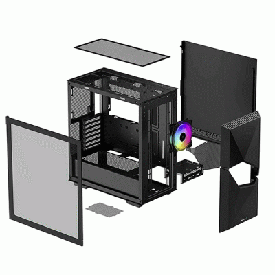 Κουτί H/Y DEEPCOOL CYCLOPS για μητρικές Mini ITX / Micro ATX / ATX & E-ATX με εξαιρετική ικανότητα ψύξης και σύστημα φωτισμού RGΒ Κουτί H/Y DEEPCOOL CYCLOPS για μητρικές Mini ITX / Micro ATX / ATX & E-ATX με εξαιρετική ικανότητα ψύξης και σύστημα φωτισμού RGΒ