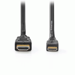 Καλώδιο High speed HDMI με Ethernet 10.2Gbps HDMI αρσενικό- HDMI mini αρσενικό με επίχρυσες επαφές 1.50m και δυνατότητα ARC 