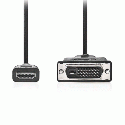 Καλώδιο σύνδεσης High Speed HDMI από αρσενικό σε DVI-D 24+1-Pin αρσενικό 3.00m σε μαύρο χρώμα